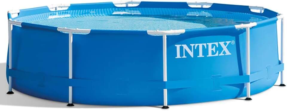jardinito - piscine métal série Metal Frame - 305x76 cm, pompe incluse 28202GN