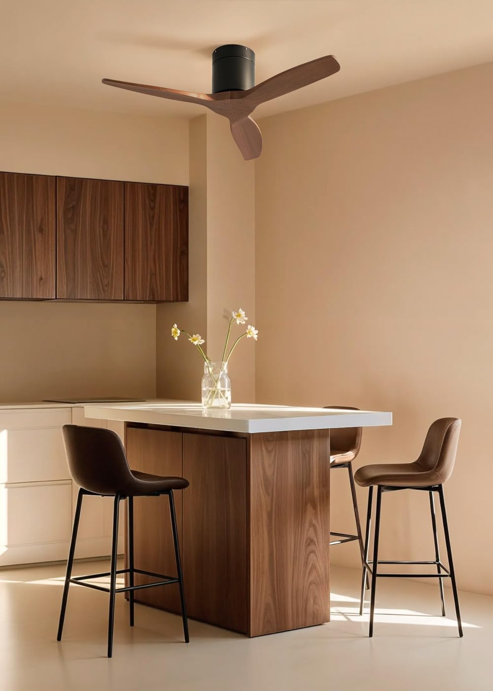 CREATE - WINDCALM S - Ø112 cm - ventilateur plafond 40W, 6 vitesses, télécommande, mode été/hiver, silencieux