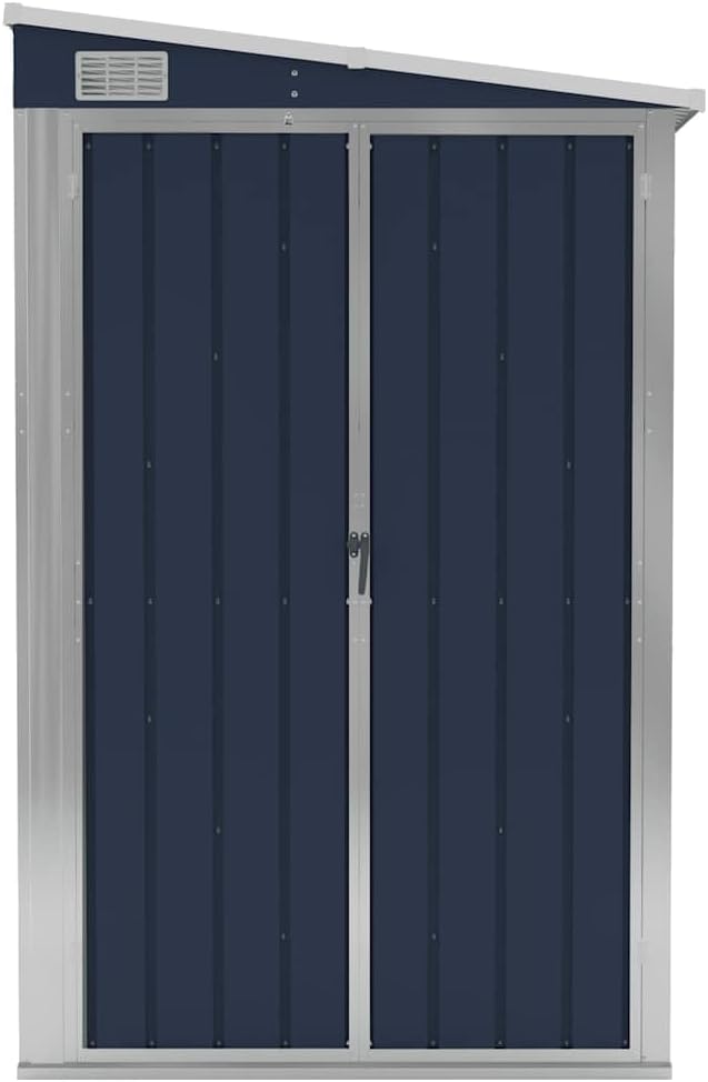 jardinito Abri de Jardin Mural Anthracite 118x382x178 cm Acier,Maison & Jardin, Pelouses & Jardins, Vie en extérieur, Structures extérieures, Cabanes & abris de Jardin, Anthracite (Poids 47.9KG)