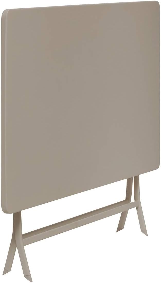 jardinito - Greensboro - 4 places - Table pliante rectangle acier antirouille
