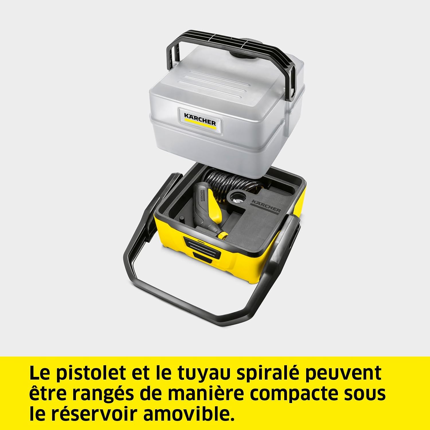 jardinito - OC 3 Plus - 26x23x28 cm - nettoyeur mobile, 7L, 2.3kg, batterie Li-Ion