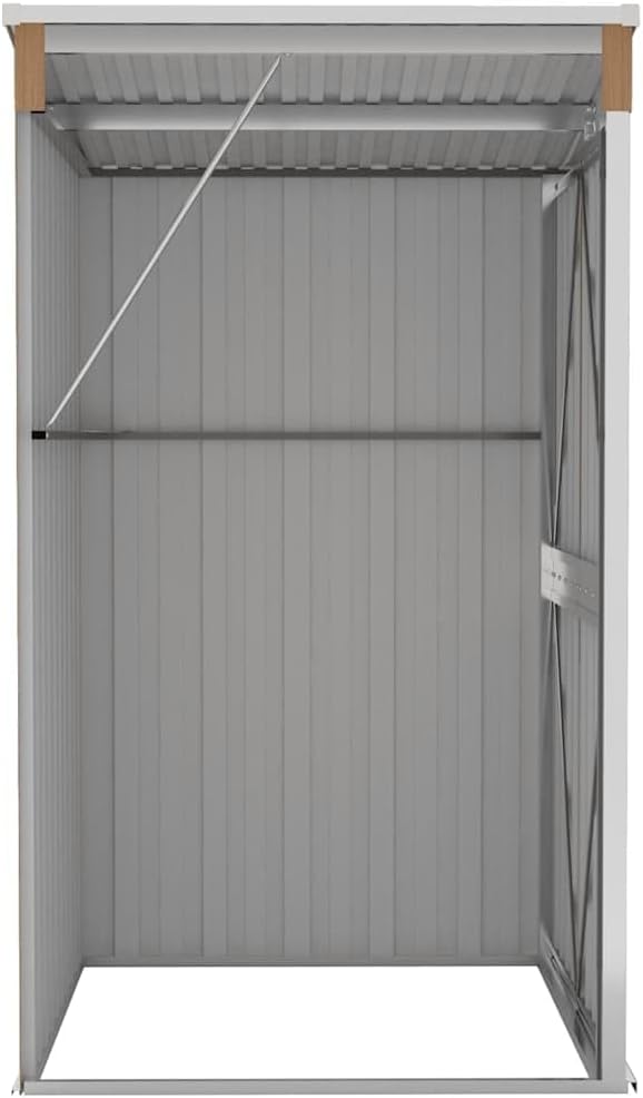 jardinito Remise de Jardin Murale Marron 118x100x178 cm Acier galvanisé,Maison & Jardin, Pelouses & Jardins, Vie en extérieur, Structures extérieures, Cabanes & abris de Jardin, Brun (Poids 22.7KG)
