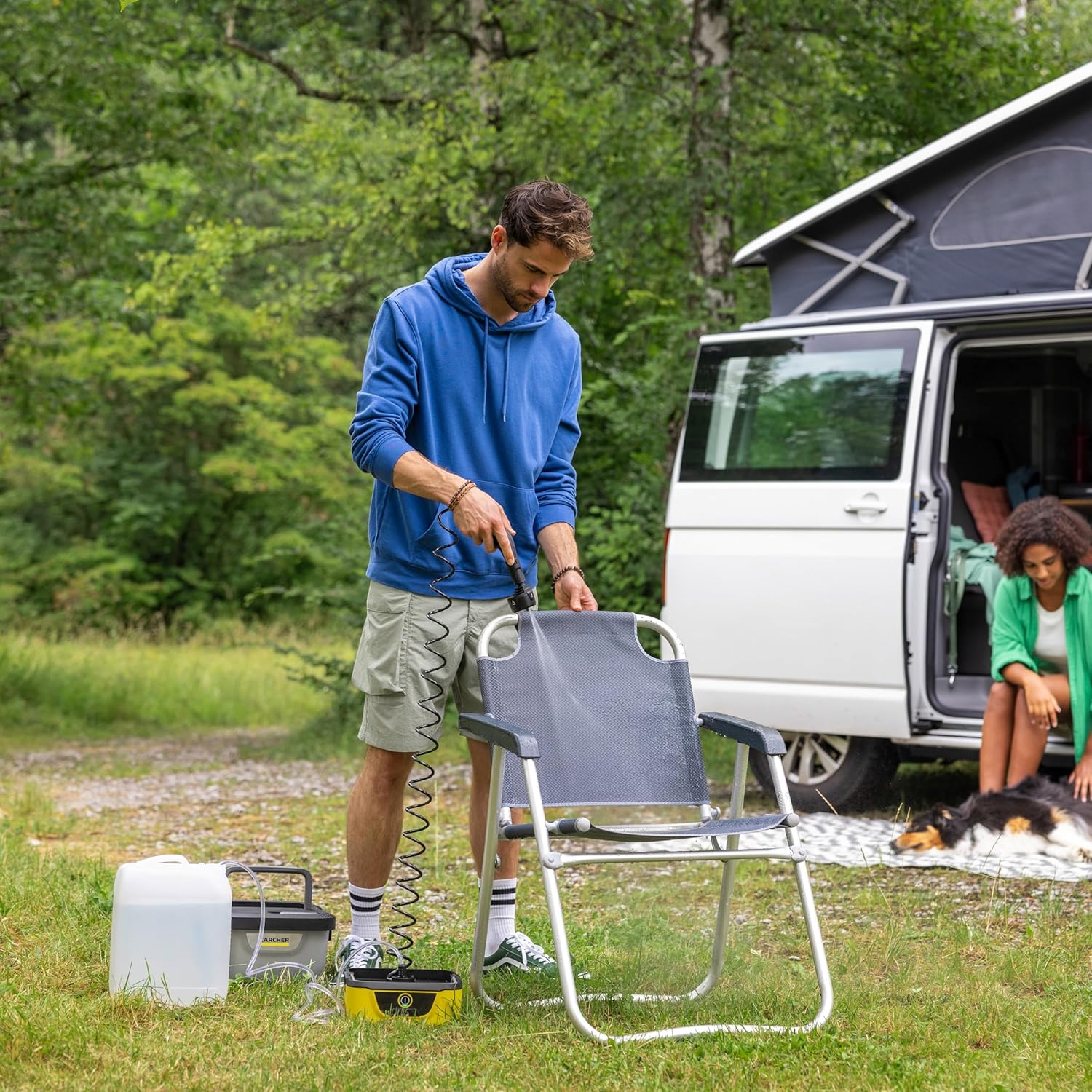 jardinito - OC 4 Adventure - 27x23x39 cm - nettoyeur extérieur mobile, 8L, batterie lithium-ion