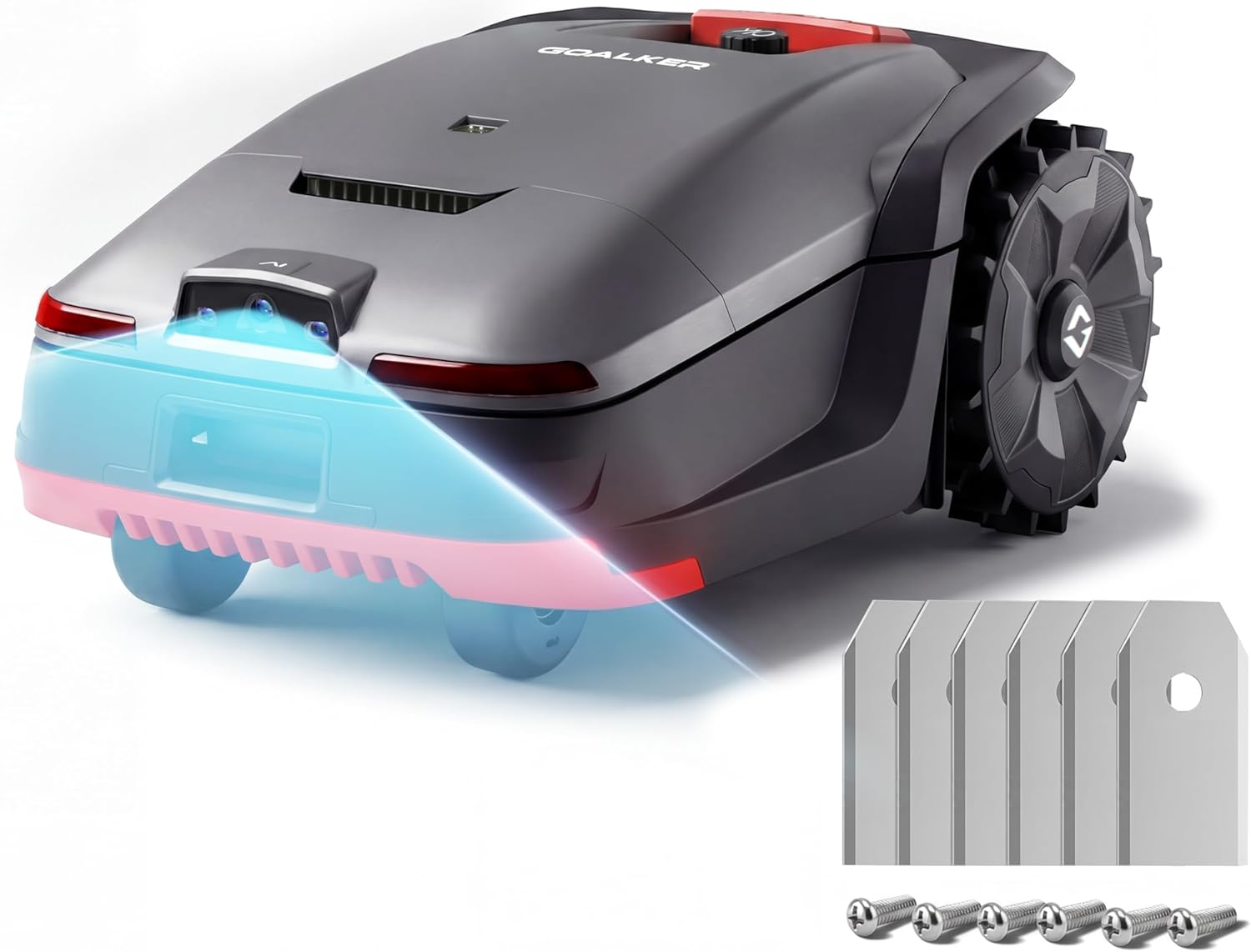 Robot tondeuse - Dual LiDAR & IA Vision, 2000m², pente 45%, RTK/GPS, H1