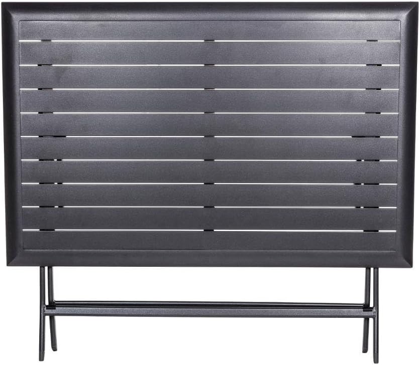 jardinito - Azua - table pliante 4 places, alu époxy gris graphite
