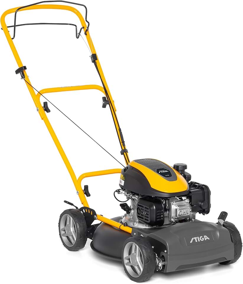 jardinito Multiclip 47 S Tondeuse à Essence, Tondeuse à Gazon broyeuse automotrice avec Moteur 123 CC, Plateau de Coupe 45 cm, 5 tondeuses Thermiques, Guidon Ergonomique Rabattable.