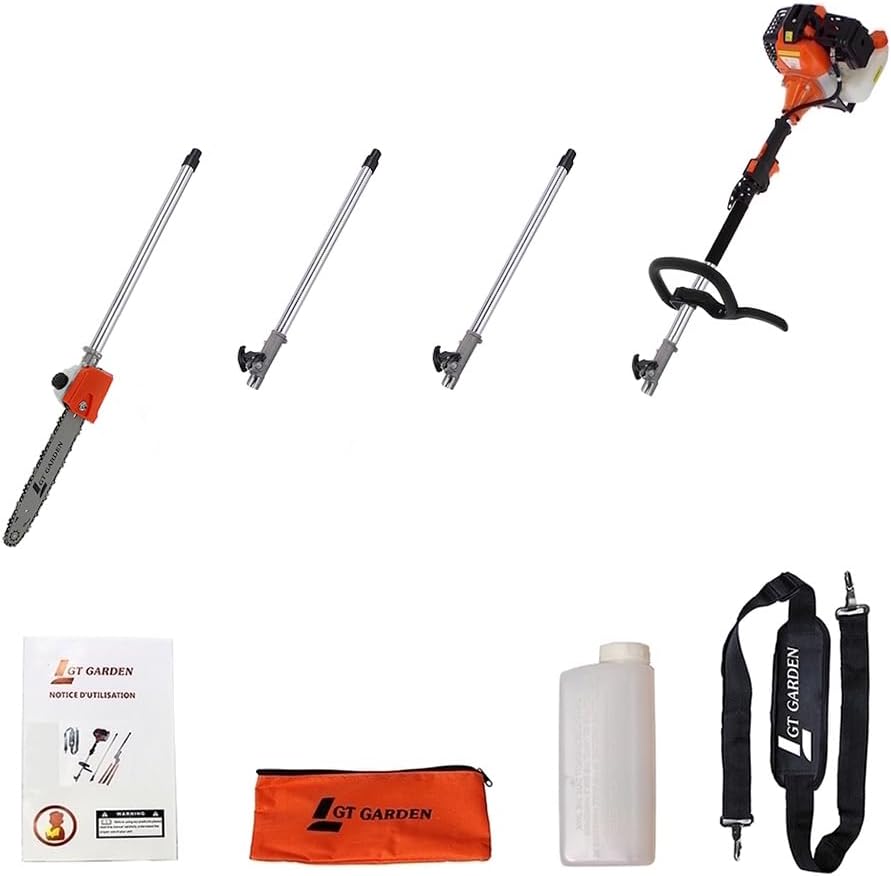 jardinito - élagueuse thermique sur perche - 4,15 m - 52 cm³, 3 CV