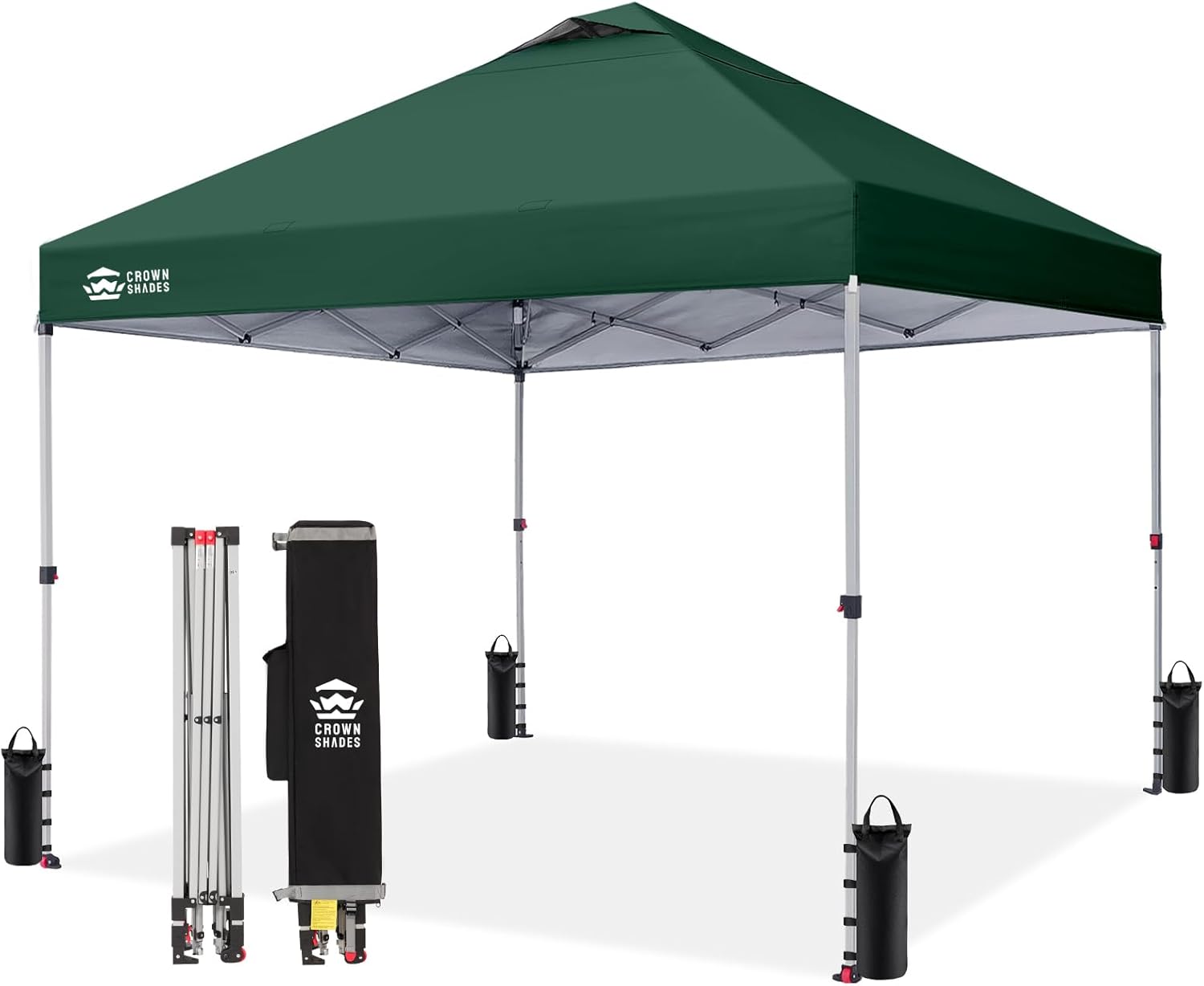 jardinito - tonnelle pliante - 3x3m - imperméable, UPF 50+, vert, sac