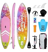 jardinito Paddle Gonflable Adulte 320/335cm, Planche de Stand up Paddle Gonflable 2 Personnes, Si...