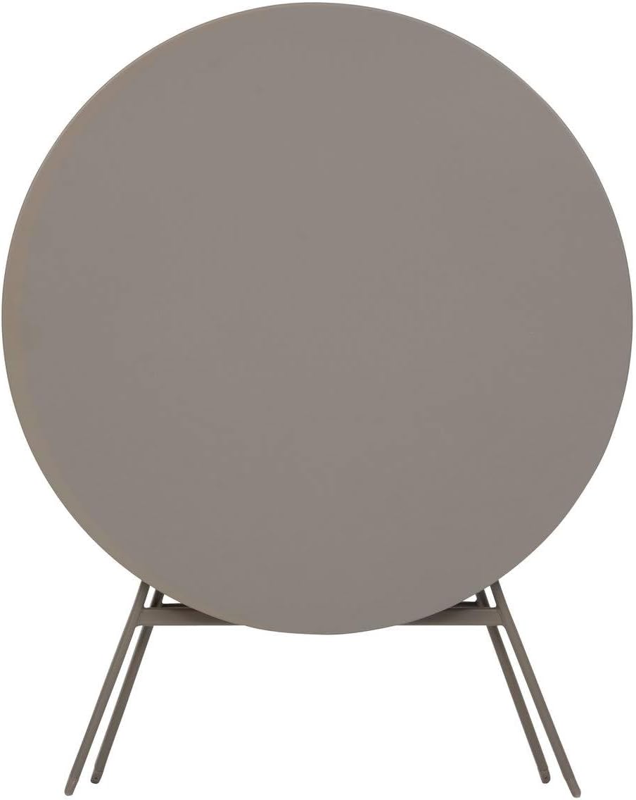 jardinito - Greensboro - table pliante ronde acier antirouille 4 places