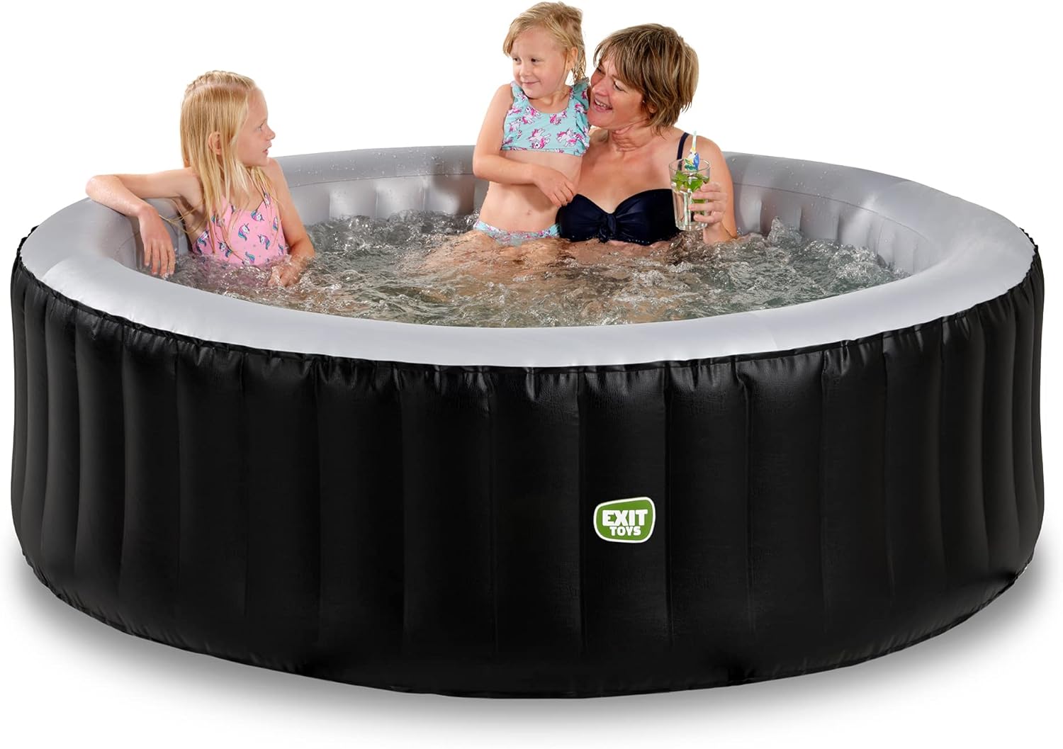 jardinito - Silver Classic Spa - 204x65cm - 4 places, chauffage, 140 jets d'air, filtration