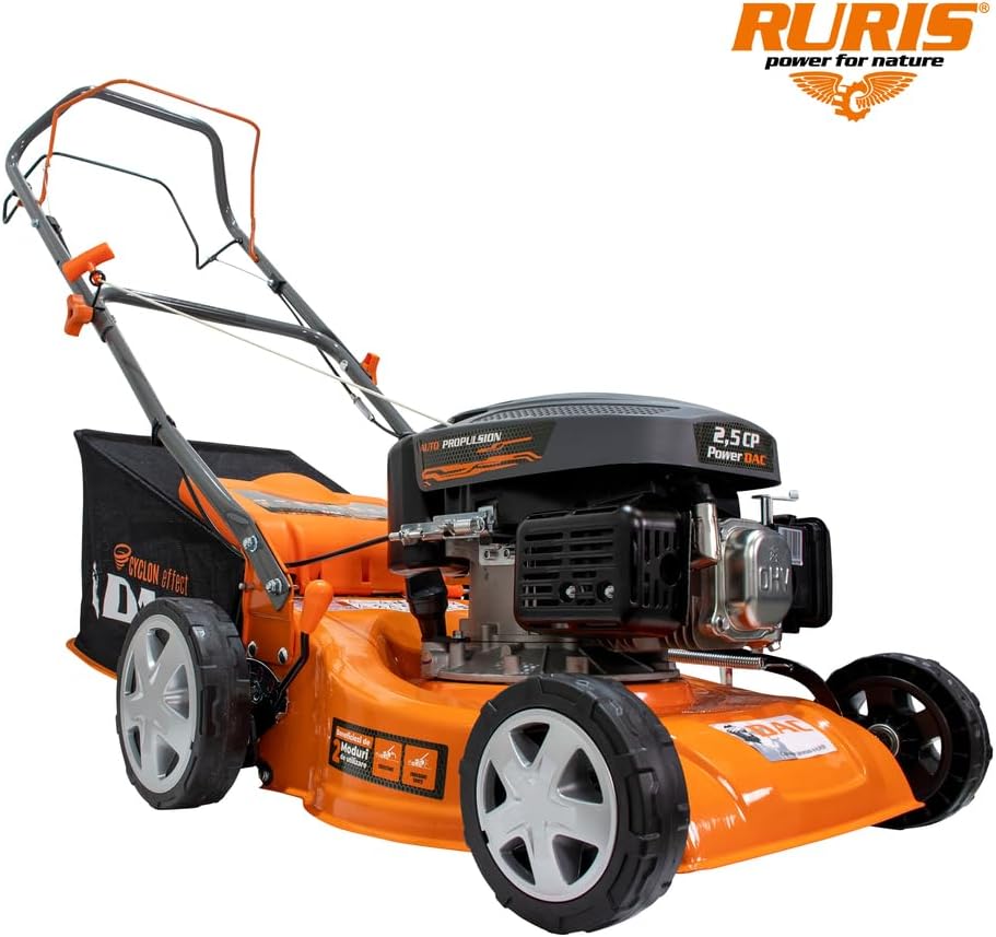 RURIS - tondeuse thermique série DAC - 400mm, 45L, 2,5CV, autopropulsée - DAC110XL