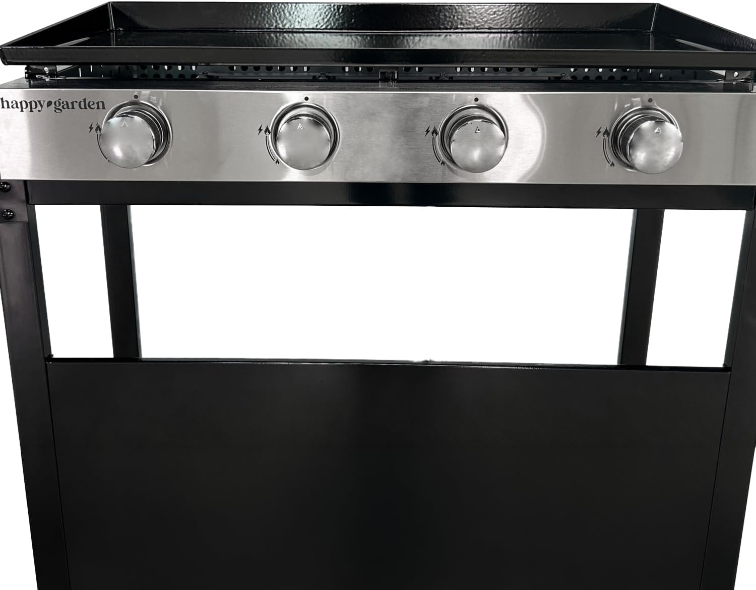 jardinito - Plancha Mérida 4 brûleurs avec chariot - gaz - 78x41 cm