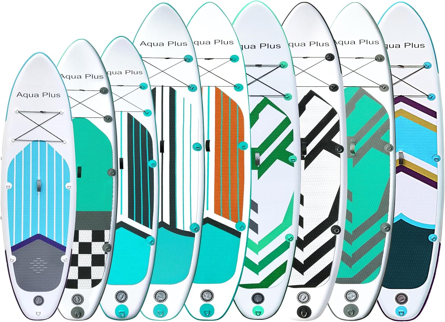 jardinito - Stand Up Paddle Gonflable - 15cm - ISUP, pagaie, pompe, adulte/junior