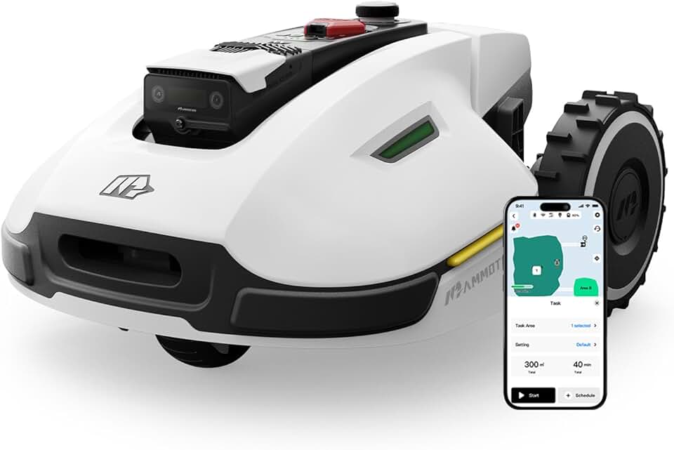 jardinito - YUKA 2000 - 2000-2400m² - robot tondeuse sans fil, RTK+Vision, double disque, 4G