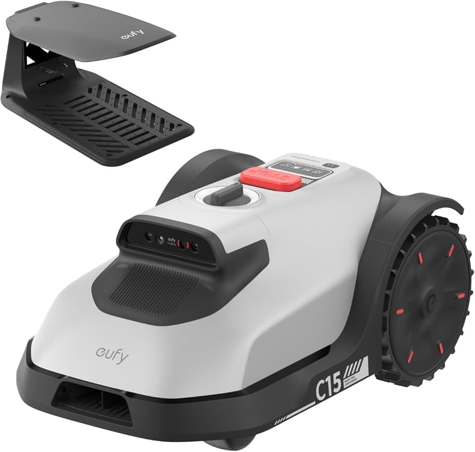 jardinito - C15 robot tondeuse - 500 m² - garage, sans fil, détection obstacles, Ride-On-Edge