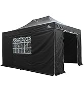 jardinito - Tonnelle pop-up 3x4.5m entièrement imperméable avec 4 parois latérales Prem...