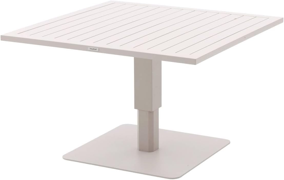 jardinito - Salimia - table relevable carrée aluminium 110x110cm