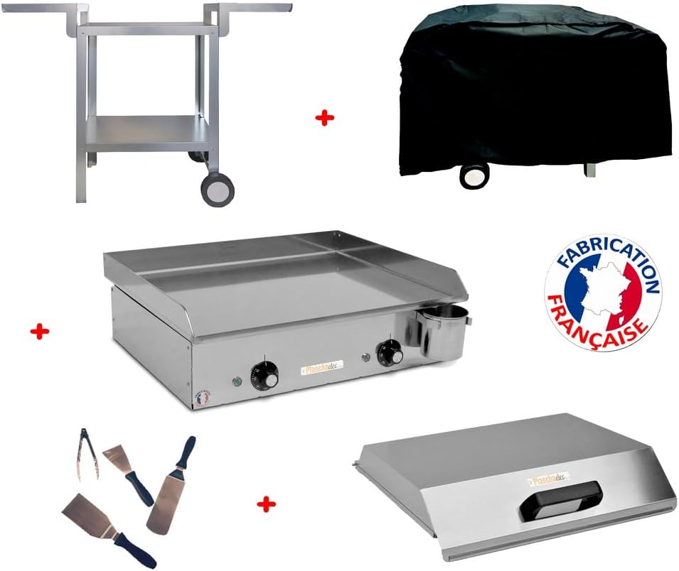 PLANCHAELEC - NEO série - 53x43x18cm - inox, thermostat, 8 pers, E530-2400W