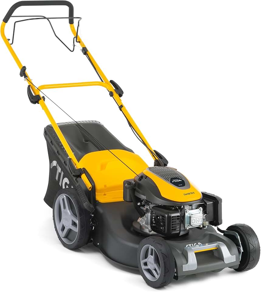 jardinito Combi 53 S Tondeuse Thermique, 166 cm³, 51 cm – Système 3 en 1, Bac 60 L, Réglage Centralisé – pour Pelouses jusqu'à 1 800 m²