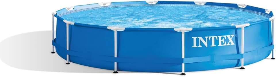 jardinito - piscine cadre métal série Metal Frame - 366x76 cm - épurateur - 28212GN