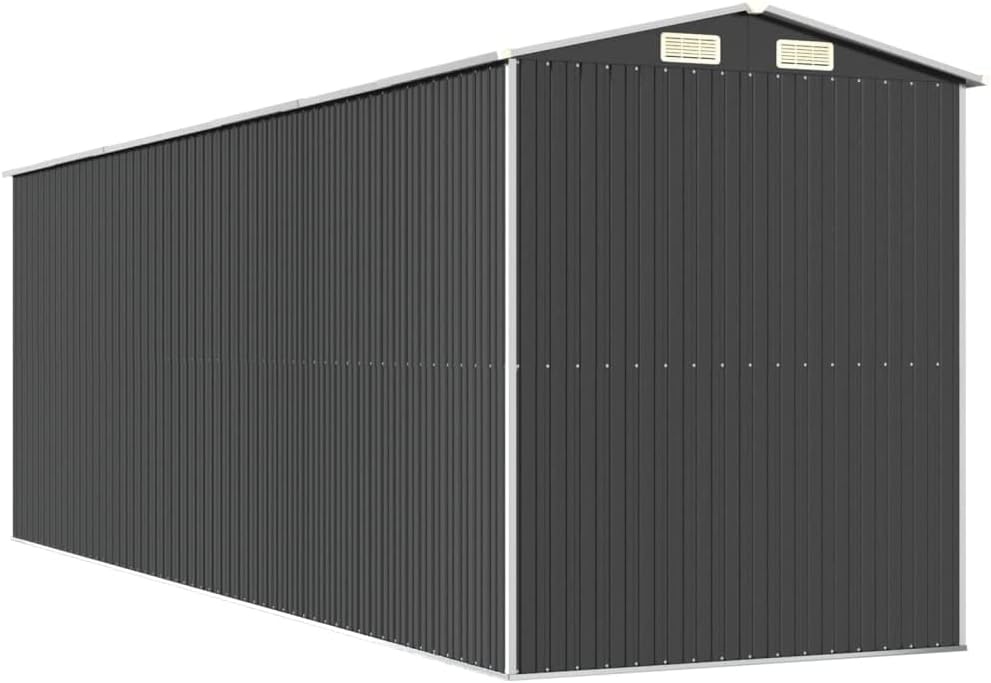 Abri de jardin - anthracite acier galvanisé - 192x606x223 cm - structure extérieure spacieuse - 3147454