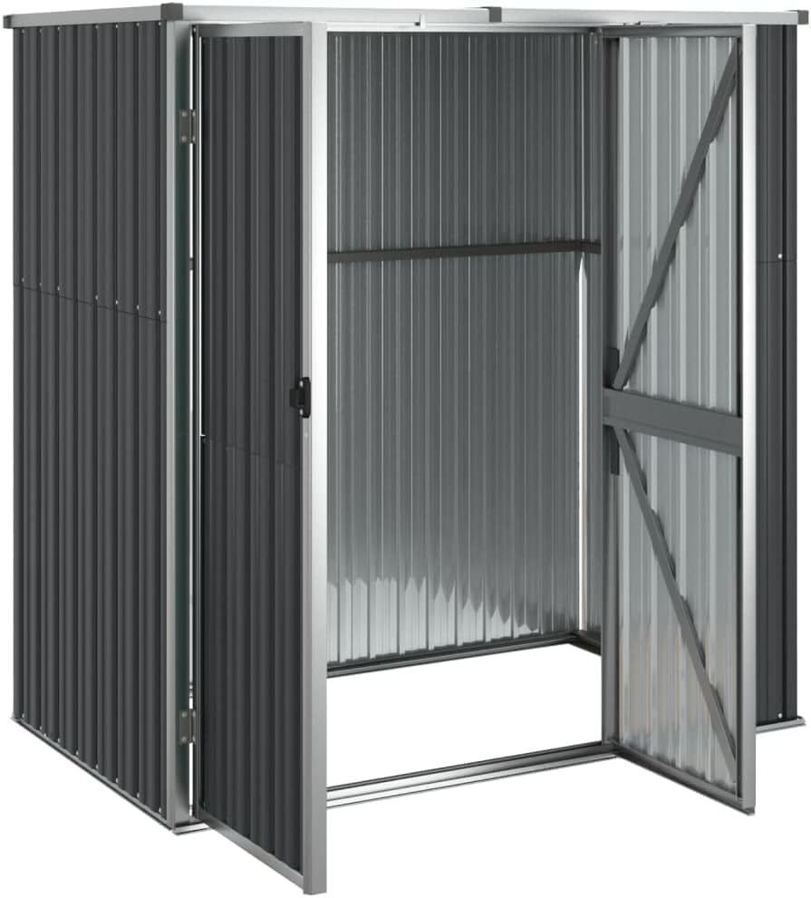 Abri à Outils de Jardin Anthracite 161x89x161cm Acier galvanisé, Maison & Jardin, Pelouses & Jardins, Vie en extérieur, Structures extérieures, Cabanes & abris de Jardin, Anthracite, (Poids 29.62KG)