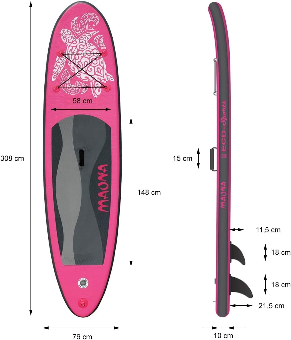 jardinito - Stand Up Paddle - 305/308/320/380 cm - PVC, 120/150 kg, 10/15 cm