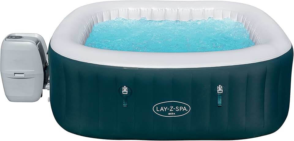 jardinito - Lay-Z Ibiza AirJet - 180x66cm - spa gonflable 6 places - 60015