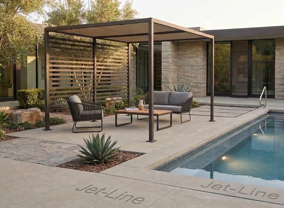 jardinito - Amun - 3x4m aluminium - toit réglable, protection soleil