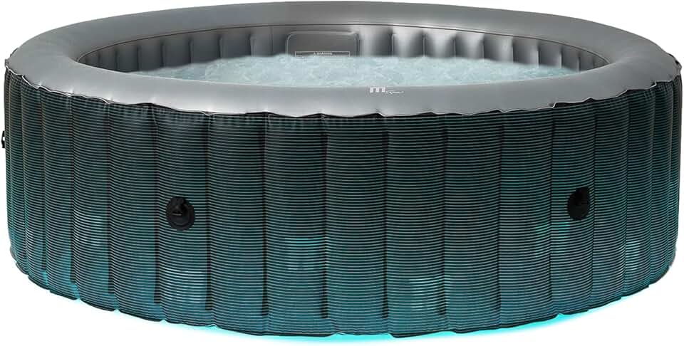 jardinito - jardinito Starry - rond 6 places - LED, gris, spa gonflable