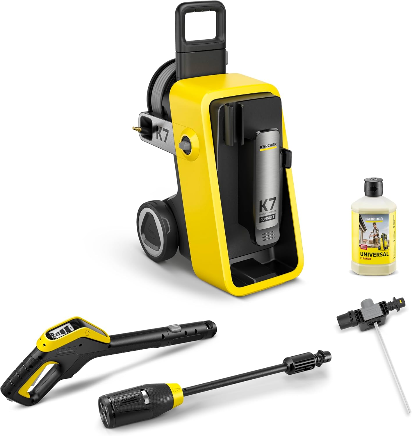 jardinito - K 7 Premium Connect - 180 bars, 600 l/h - Enrouleur, appli contrôle