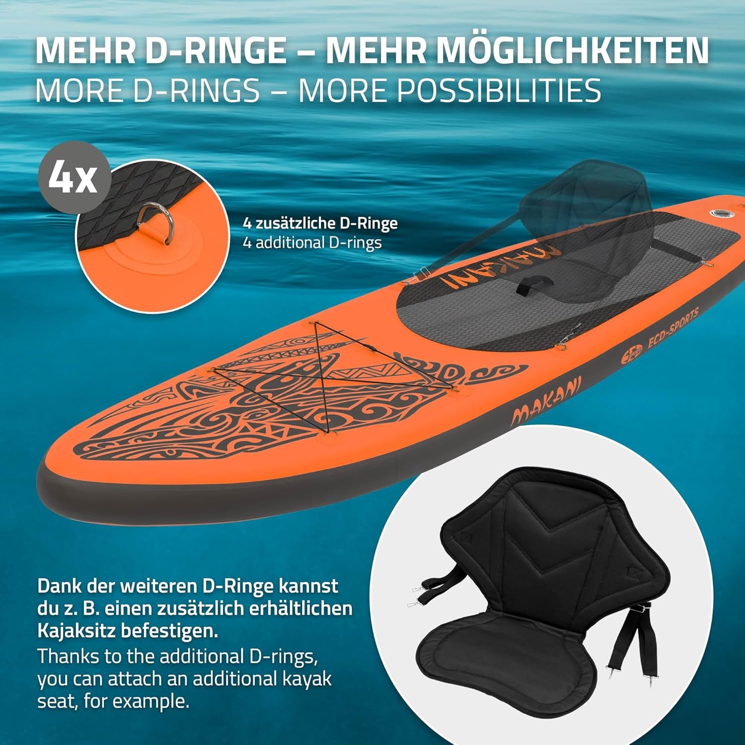 jardinito - Stand Up Paddle Série - 305/308/320/380 cm - PVC, 120/150 kg, ép. 10/15 cm