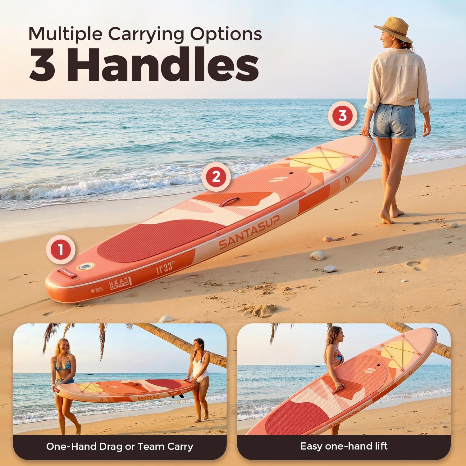 Stand Up Paddle gonflable - large 10'6
