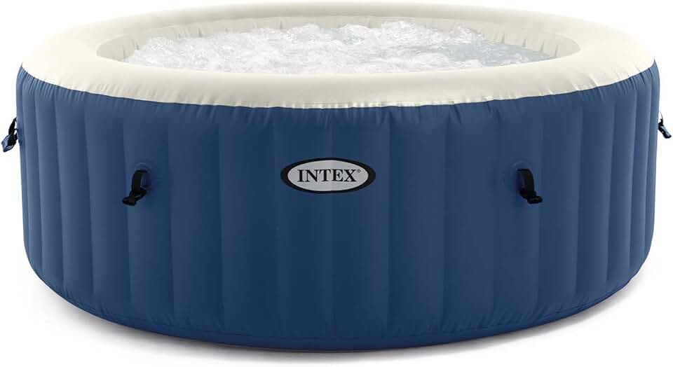 jardinito - PureSpa Bubble Blue - 180x66 cm - spa gonflable 4 places, 100 jets