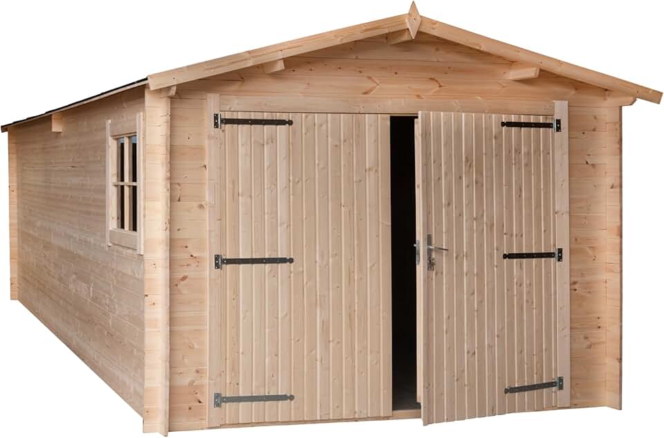 Garage en bois - 28mm - 17,42m² surface utile - INT013