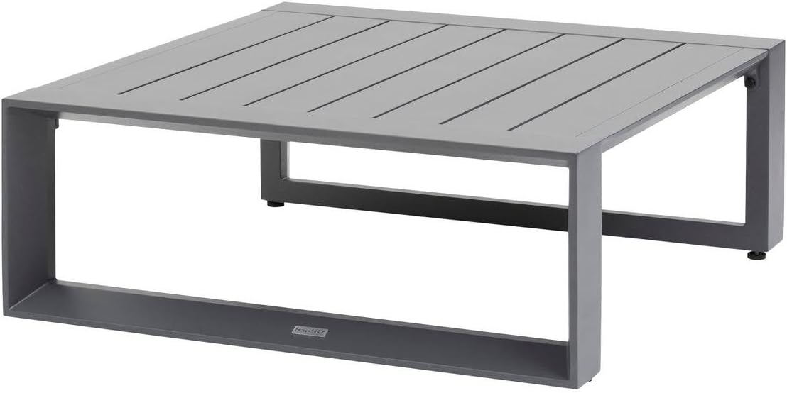 jardinito - Allure Graphite - 79x79x30cm - Table basse jardin alu