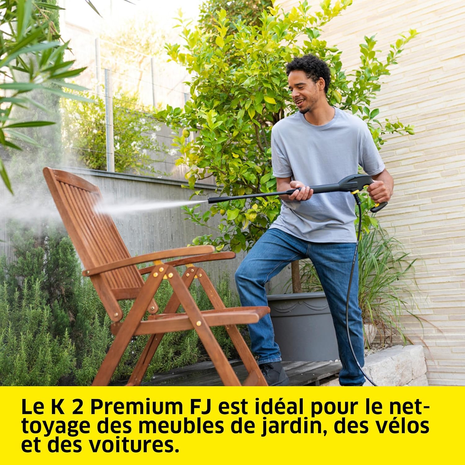 jardinito - nettoyeur K 2 Premium - 4,2 kg, 110 bar, 360 l/h, accessoires