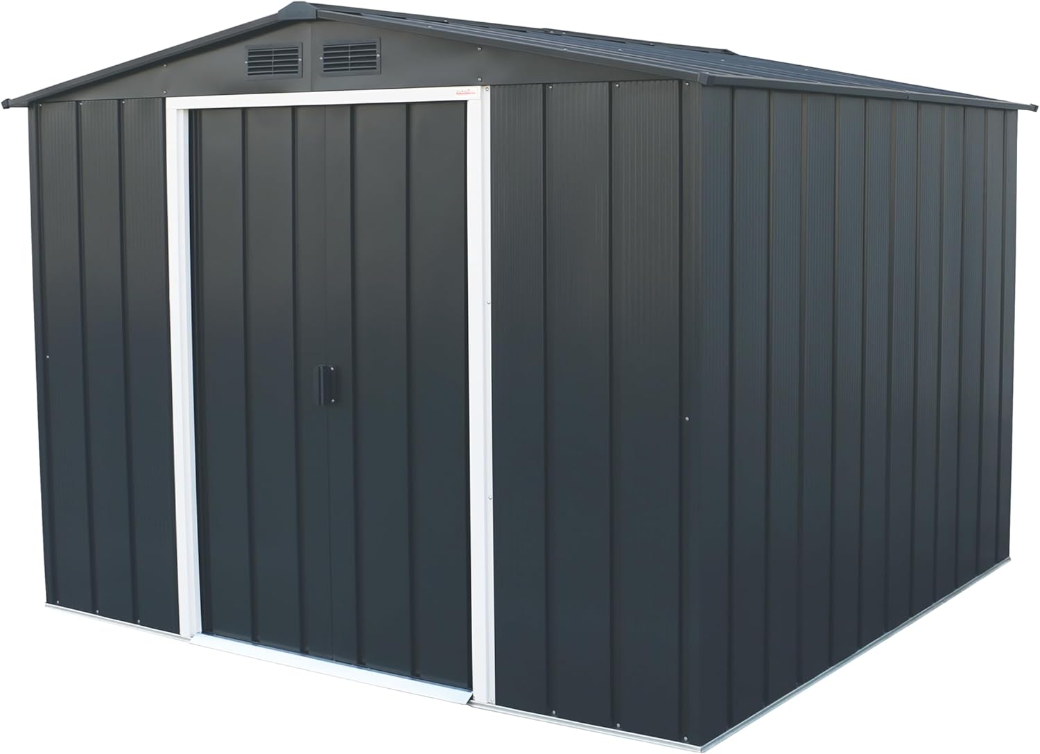 jardinito - ECO 8x8 - 5,89 m² - abri métal, toit renforcé, anthracite