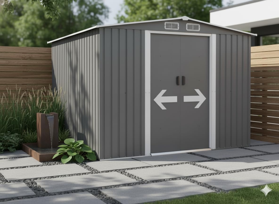 jardinito - Jura - 6.66 m² - Abri métal robuste rangement jardin