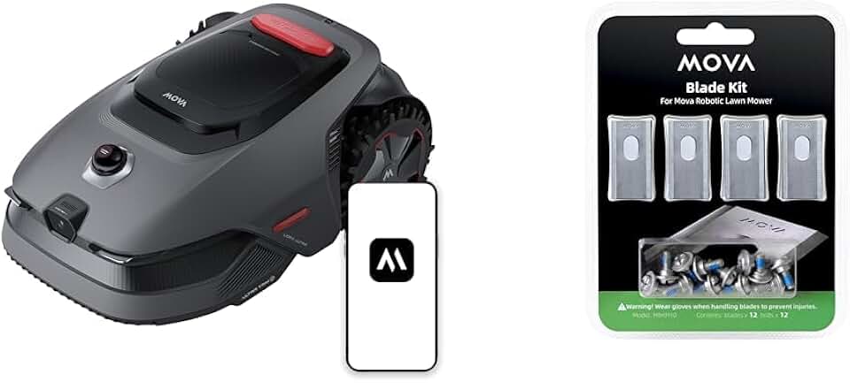 jardinito - LiDAX Ultra - 800 m² - Robot tondeuse IA LiDAR 3D, tout terrain, protection animaux - MOVALIDAXUltra800