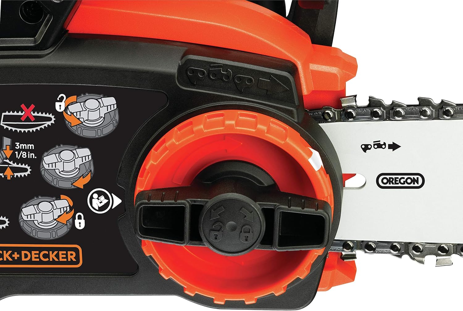 jardinito - Tronçonneuse 36V 30cm, batterie 2Ah, lubrification auto, tendeur sans outil - GKC3630L20-QW