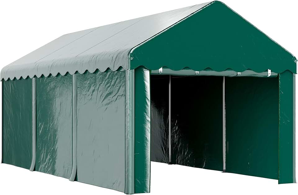 jardinito - Carport Tente série PE - 3x6m - abri voiture UV étanche