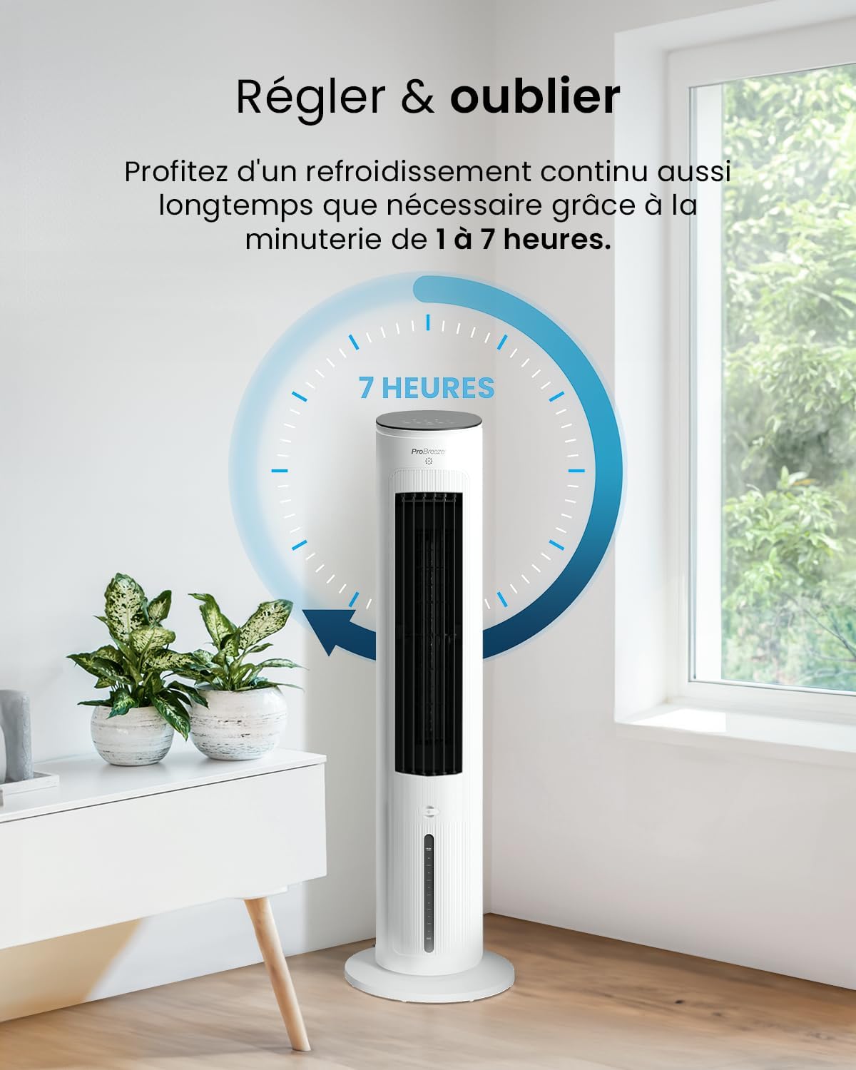 jardinito - OmniAir - 5L - 3 vitesses, 4 modes, minuterie 7h, clim mobile