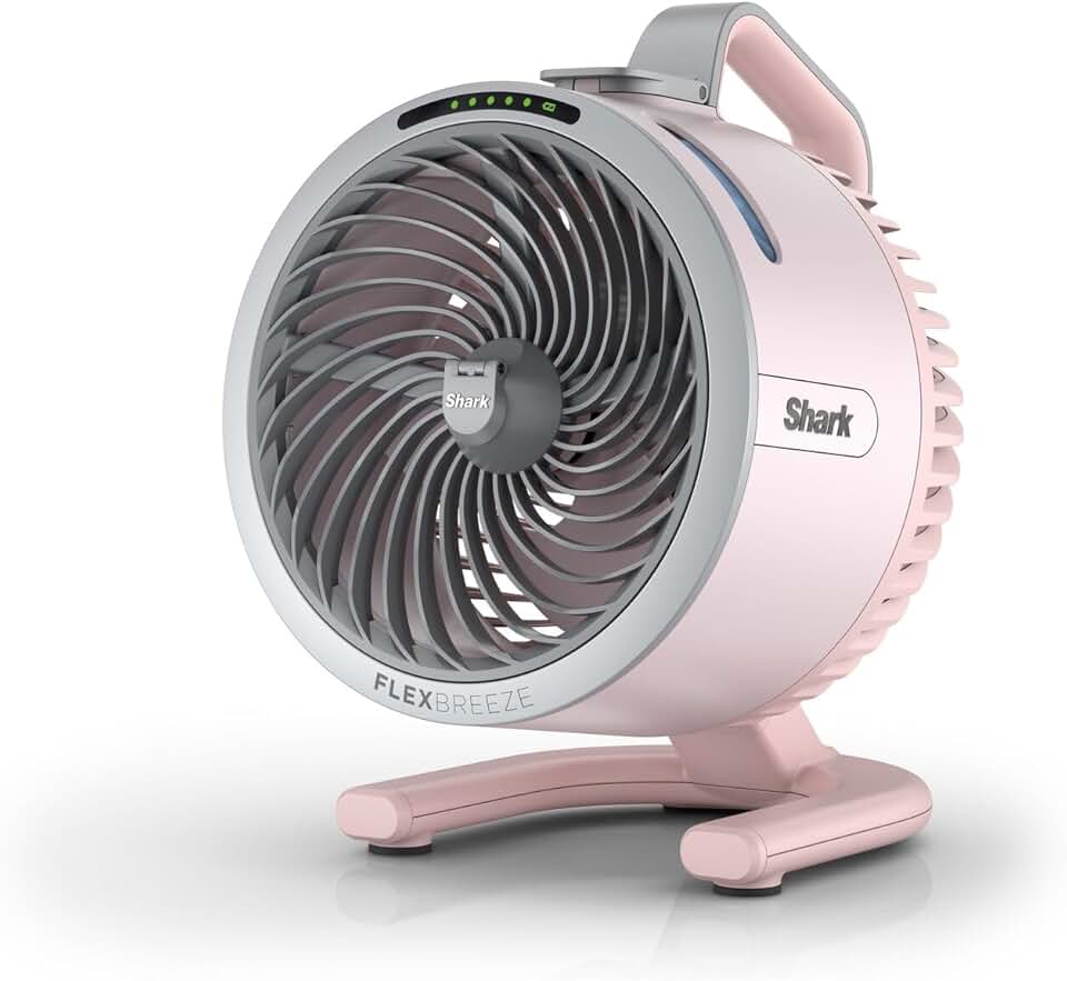 jardinito - FlexBreeze HydroGo - léger, silencieux, intérieur/extérieur, 5 vitesses, sans fil, Quartz FA050EUPK