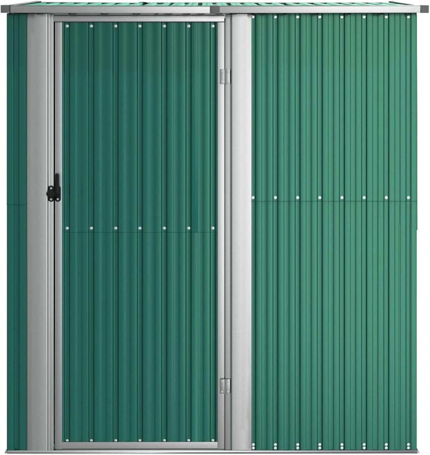 Abri de jardin - acier galvanisé vert - 180,5x97x209,5 cm - résistant intempéries