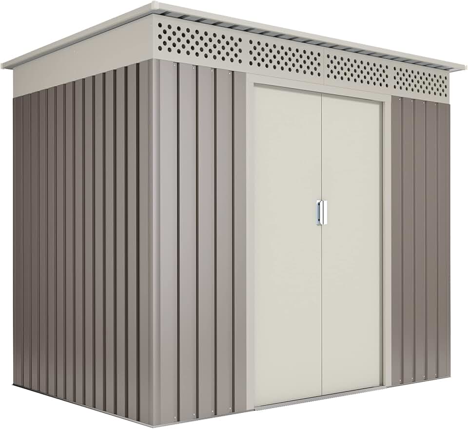 jardinito - Nykop abri de jardin métal 3.02m², 213x142x184cm, garantie 10 ans