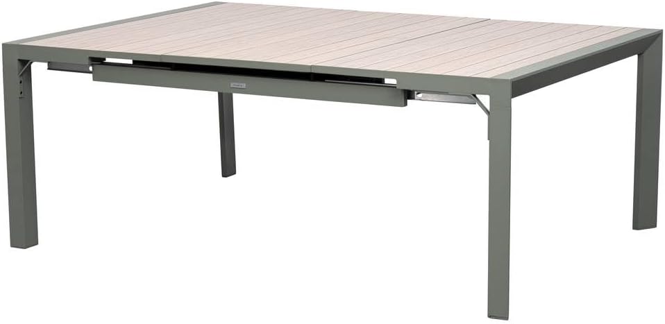 jardinito - Evasion - table extensible 10 places - alu et effet bois