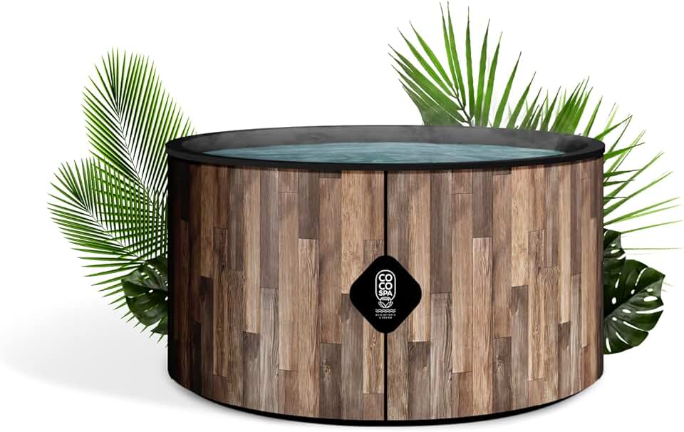jardinito Nordik Spa Gonflable - 150 cm de diamètre - 800 litres - Moteur 2240 W - 2 à 4 Personnes - Massage 140 Jets