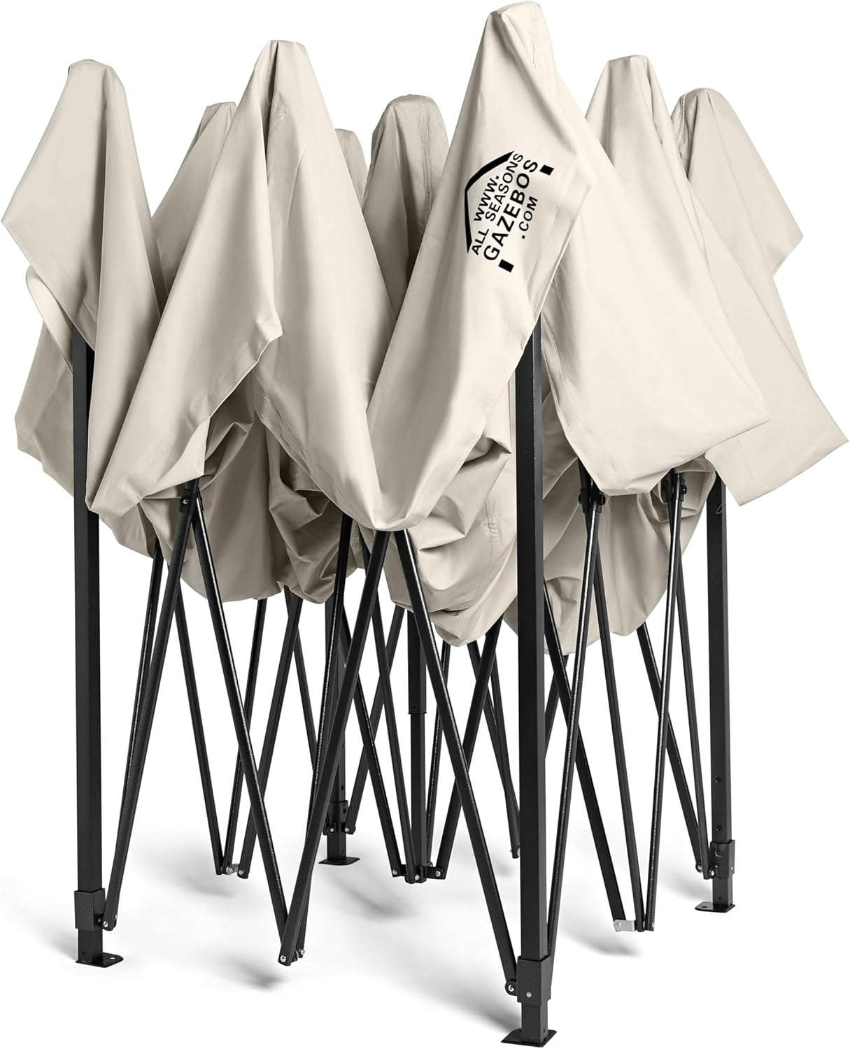 jardinito - Tonnelle pliante série premium - 3x3m - étanche, parois latérales, accessoires, haute qualité